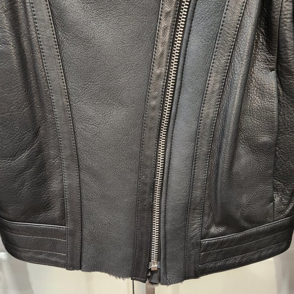 Dirk Bikkembergs Sport Couture Lamb Leather Shearling Jacket - Picture 6 of 16
